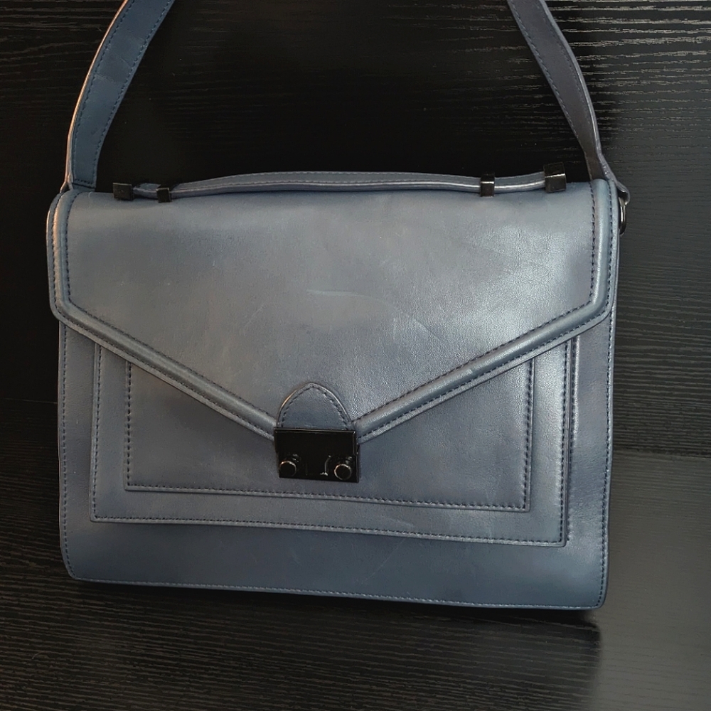 LOEFFLER RANDALL Rider Satchel Bag - Navy - Picture 1 of 8